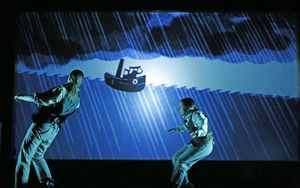 Kasey Foster and Becky Poole get caught in an angry sea storm. @ BroadwayWorld Kasey Foster and Becky Poole get caught in an angry sea storm. Photo
