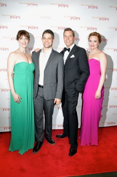 Julia Murney, Jeremy Jordan, Steven Reineke and Jennifer Laura Thompson Photo