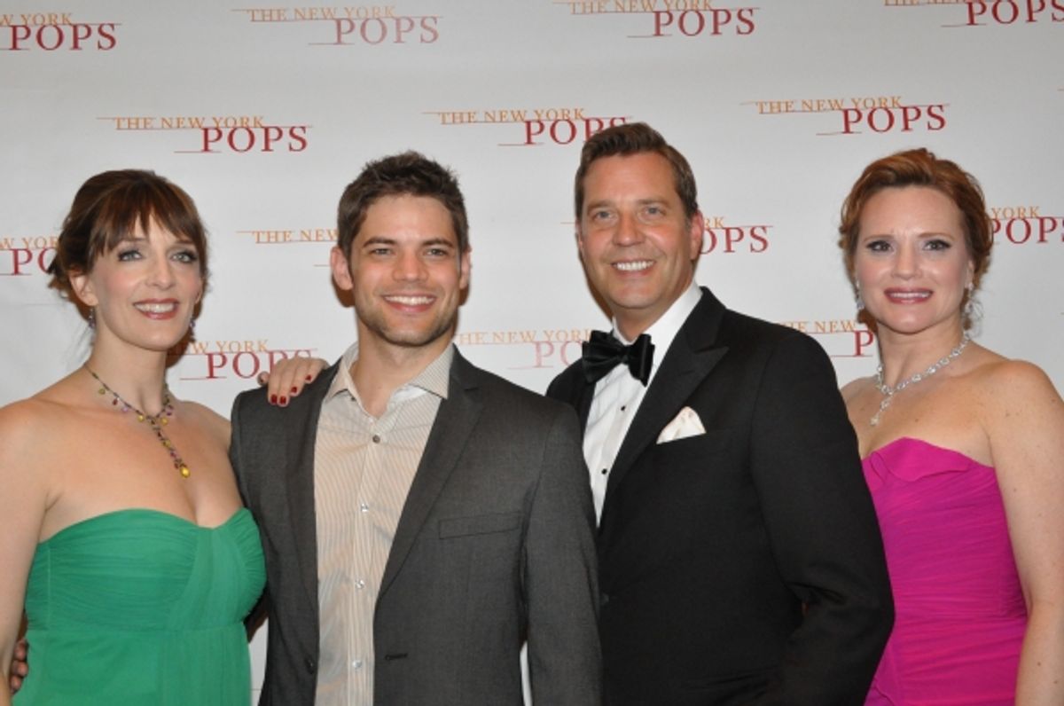 Julia Murney, Jeremy Jordan, Steven Reineke and Jennifer Laura Thompson at 