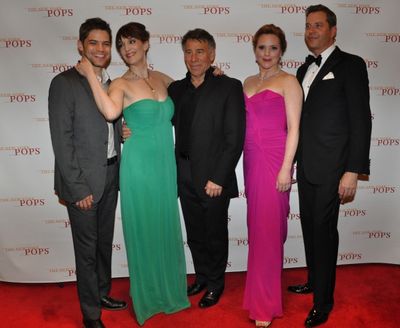 Jeremy Jordan, Julia Murney, Stephen Schwartz, Jennifer Laura Thompson and Steven Rei Photo