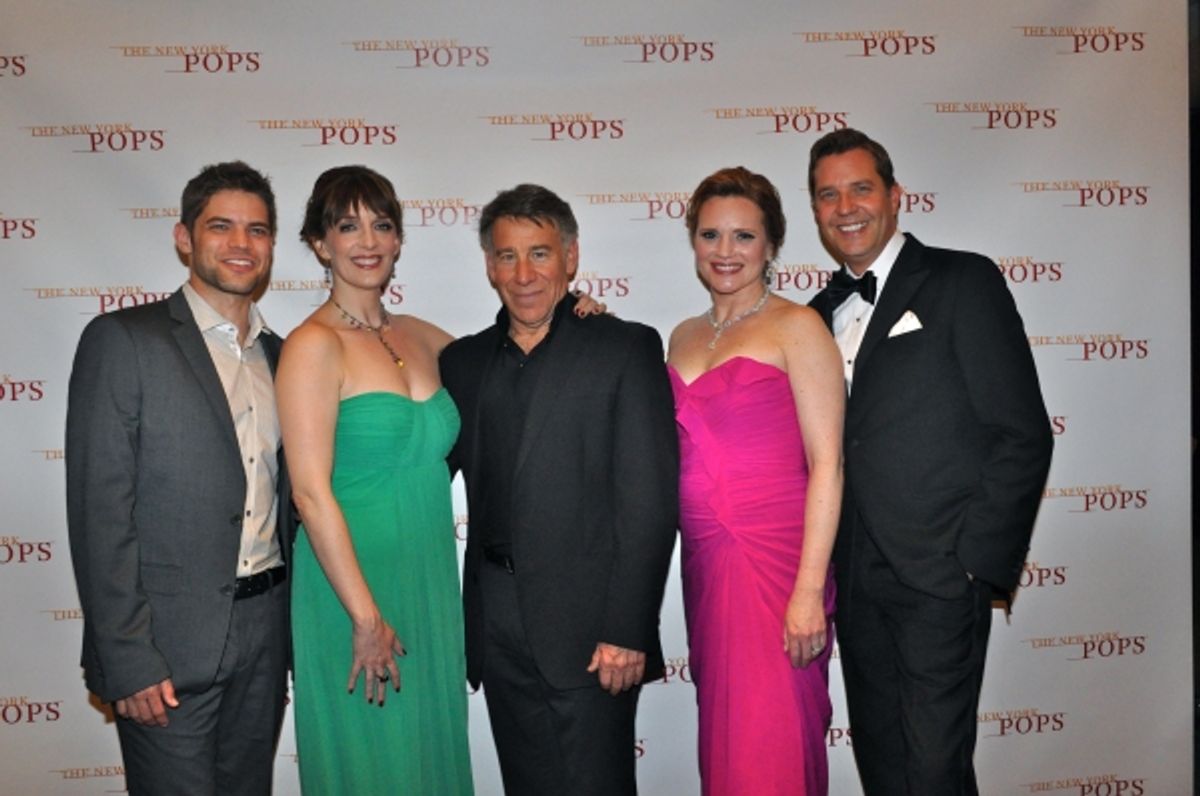 Jeremy Jordan, Julia Murney, Stephen Schwartz, Jennifer Laura Thompson and Steven Reineke at 