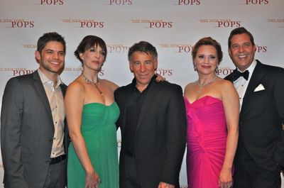 Jeremy Jordan, Julia Murney, Stephen Schwartz, Jennifer Laura Thompson and Steven Rei Photo