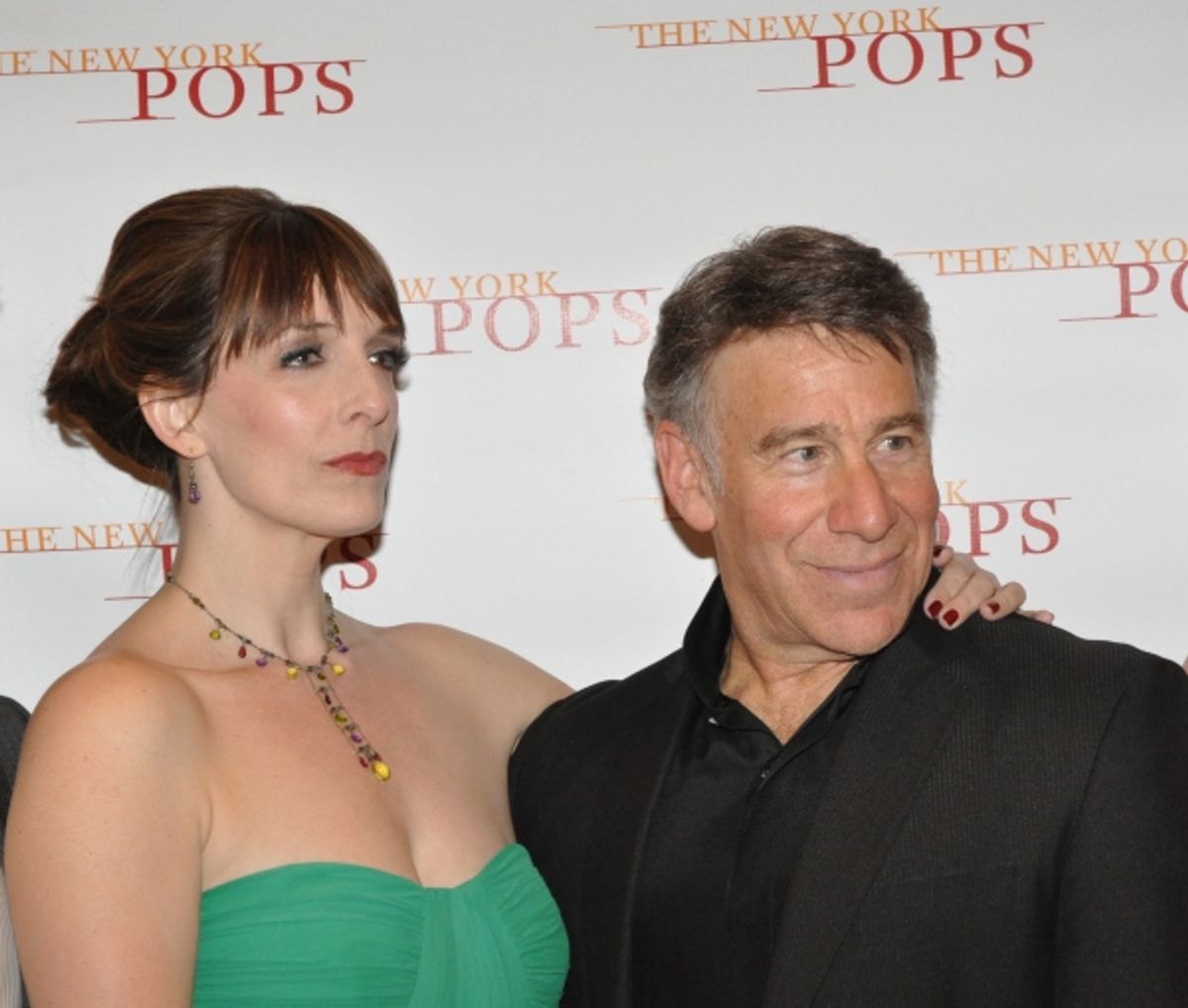 Julia Murney and Stephen Schwartz at 
