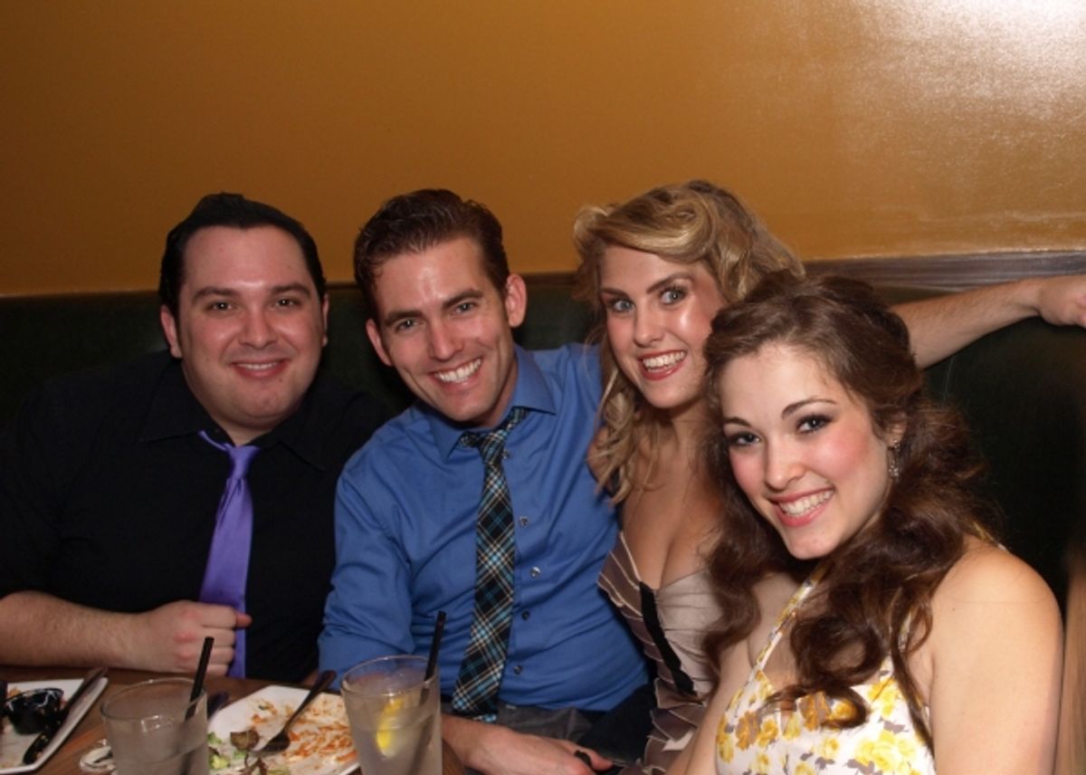 Ryan Quick, Nicholas Tubbs, Claire Bermingham, and Tessa Grady at 