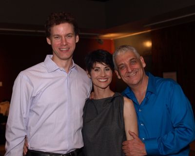 Kevin Earley and Beth Malone with Director Glenn Casale Photo
