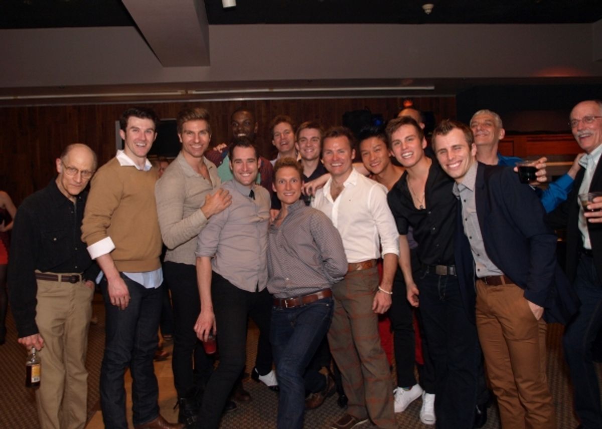 Members of the cast with Director Glenn Casale at 