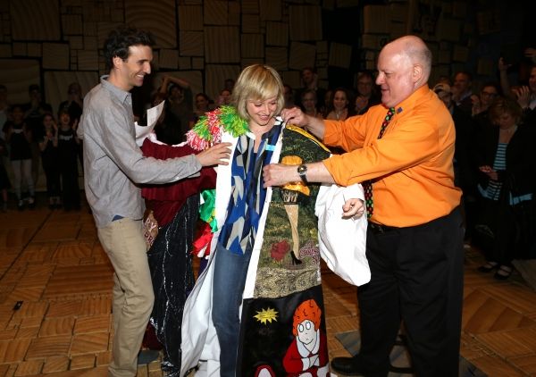 Charlie Sutton (Recipient for 'Kinky Boots' ), Nadine Isenegger with David Westphal Photo