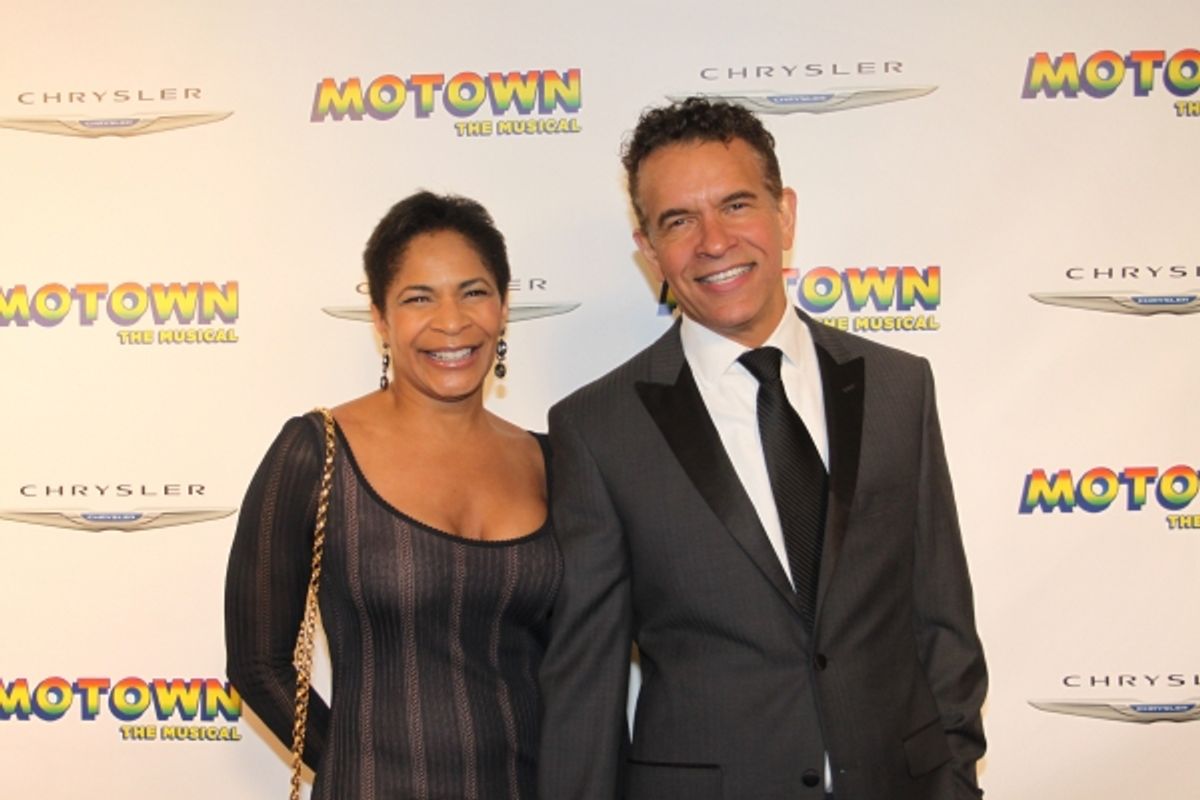 Allyson Tucker and Brian Stokes Mitchell at 