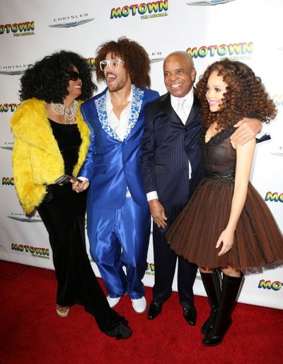 Diana Ross, Red Foo (LMFO) , Berry Gordy and Jadagrace Photo