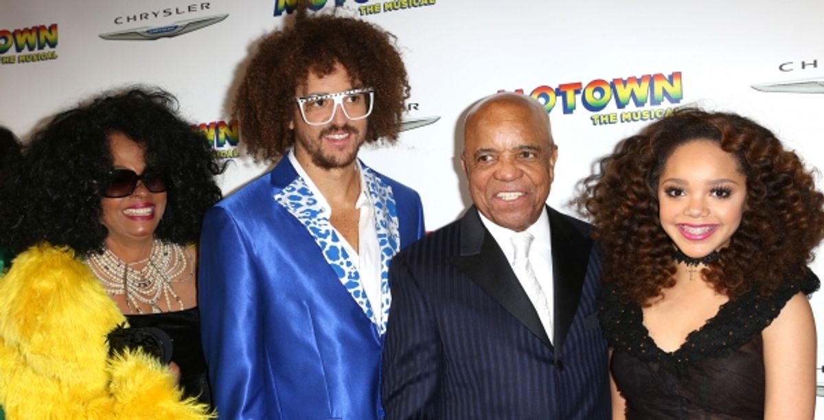 Diana Ross, RedFoo (Stefan Kendal Gordy  LMFAO), Berry Gordy, Jadagrace at 