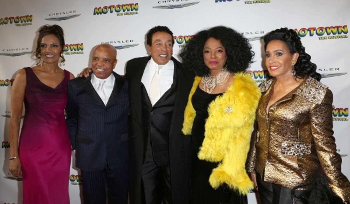 Eskedar Gobeze, Berry Gordy, Smokey Robinson, Diana Ross, Frances Glandney at 