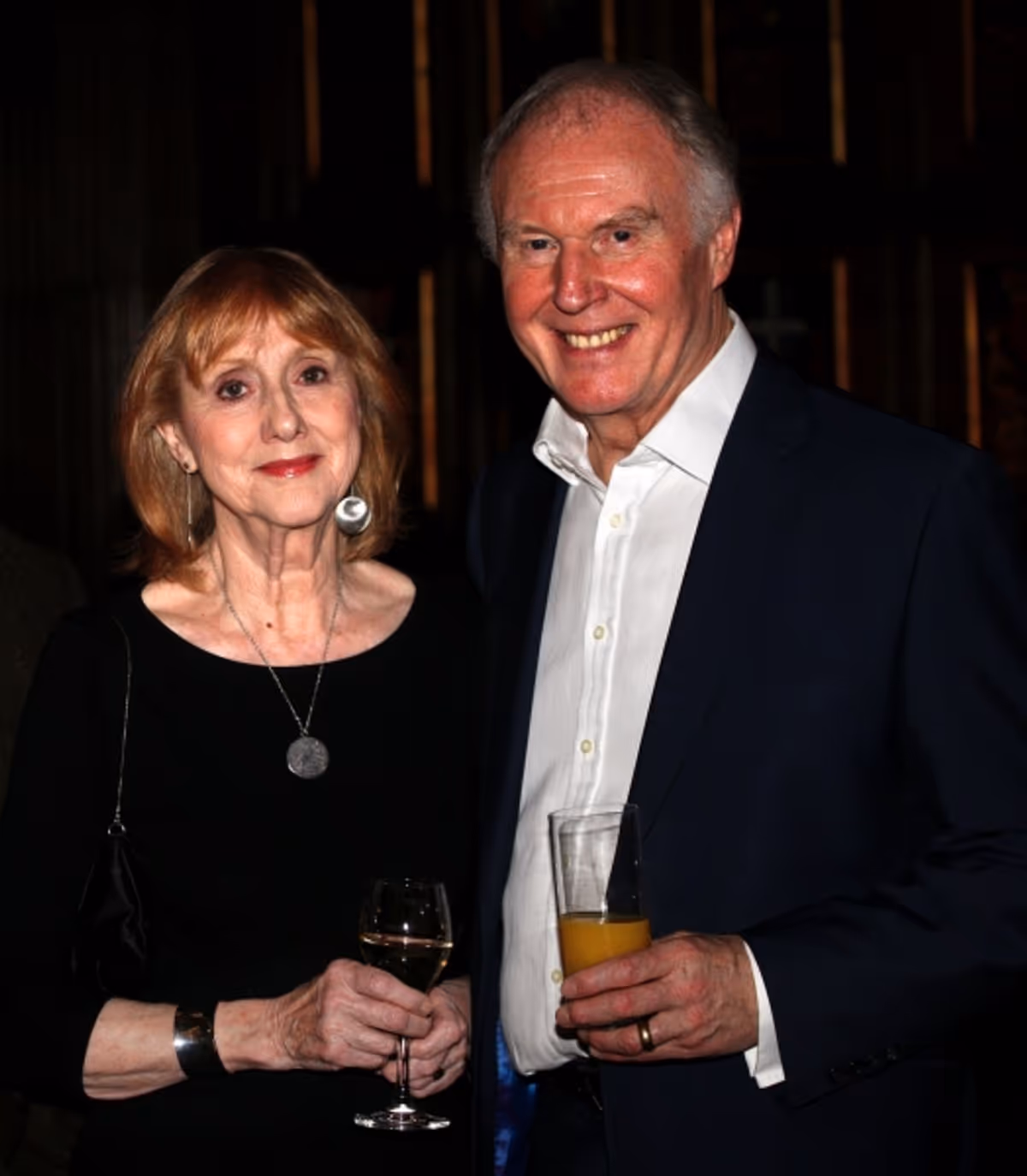 Tim Piggot Simth and his wife at Almeida Theatre Cast Celebrate Michael Attenborough's 11 Years as Artistic Director