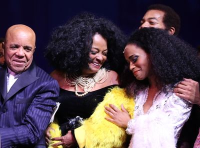 Berry Gordy, Diana Ross, Valisia LeKae & Brandon Victor Dixon Photo