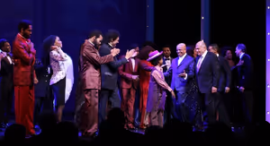 Valisia LeKae, Brandon Victor Dixon, Raymond Luke Jr., Berry Gordy, Doug Morris and Charles Randolph-Wright @ BroadwayWorld Valisia LeKae, Brandon Victor Dixon, Raymond Luke Jr., Berry Gordy, Doug Morris and C Photo