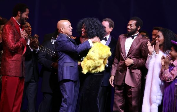 Bryan Terrell Clark, Ryan Shaw, Berry Gordy, Diana Ross, Kevin McCollum, Brandon Vict Photo