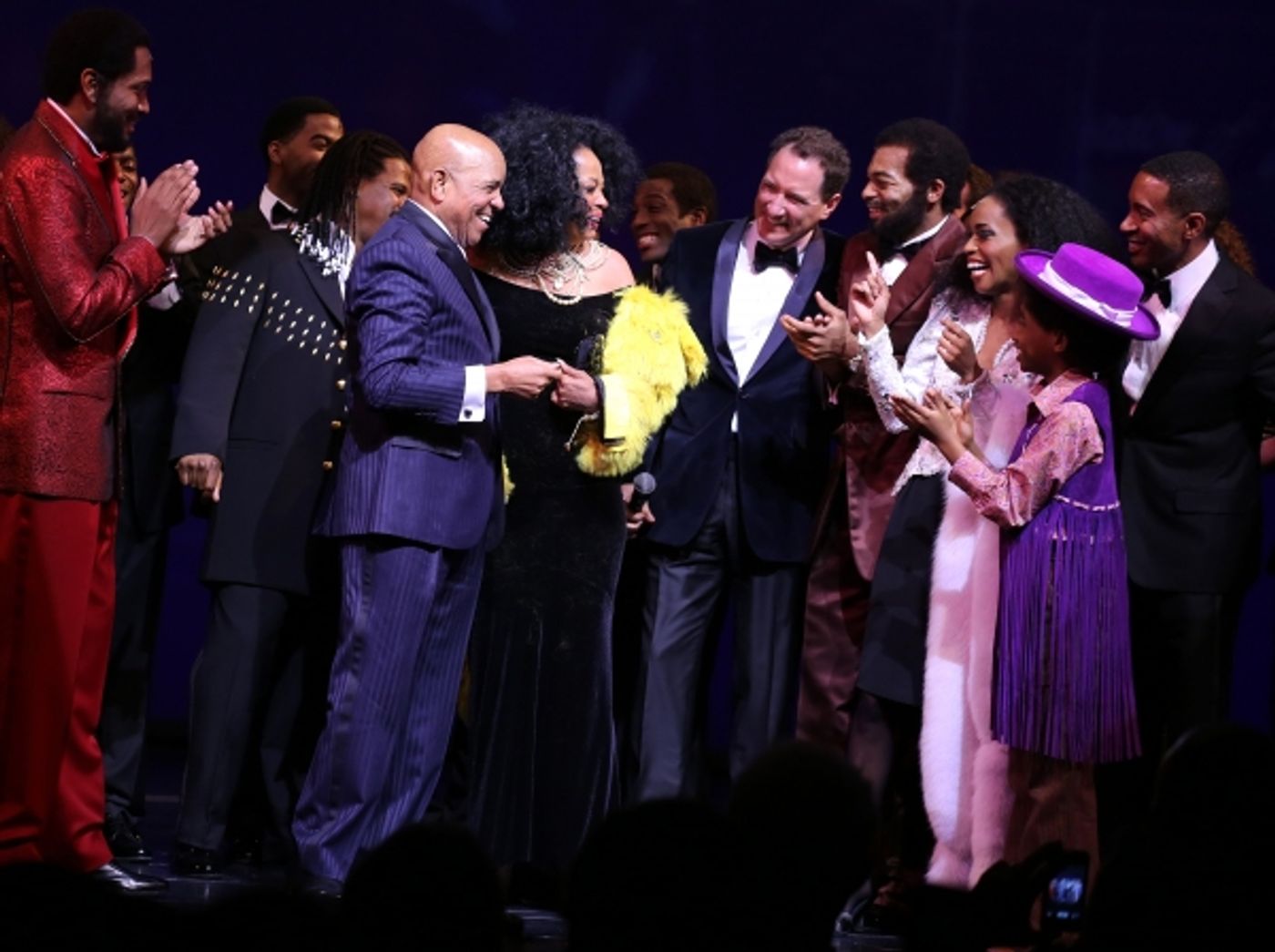 Photo Coverage: Music Legends Join MOTOWN THE MUSICAL for Opening Night Curtain Call!  Image