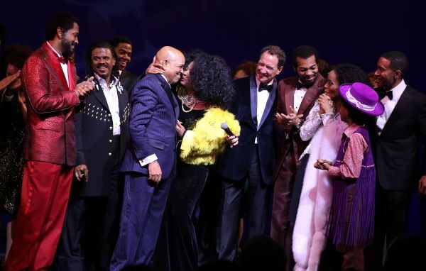 Bryan Terrell Clark, Ryan Shaw, Berry Gordy, Diana Ross, Kevin McCollum, Brandon Vict Photo
