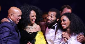 Berry Gordy, Diana Ross, Valisia LeKae & Brandon Victor Dixon @ BroadwayWorld Berry Gordy, Diana Ross, Valisia LeKae & Brandon Victor Dixon Photo