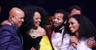 Berry Gordy, Diana Ross, Valisia LeKae & Brandon Victor Dixon  Photo