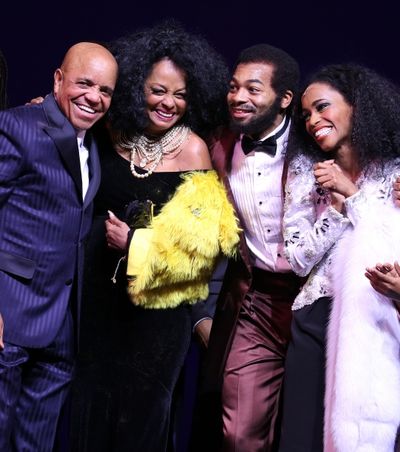Berry Gordy, Diana Ross, Valisia LeKae & Brandon Victor Dixon   Photo