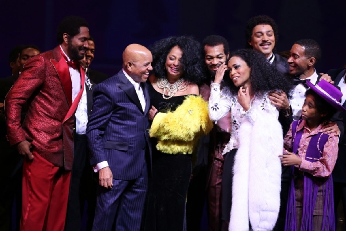 Bryan Terrell Clark, Charl Brown, Smokey Robinson, Berry Gordy, Diana Ross, Valisia LeKae and Brandon Victor Dixon, Raymond Luke Jr., and Charles Randolph-Wright at 