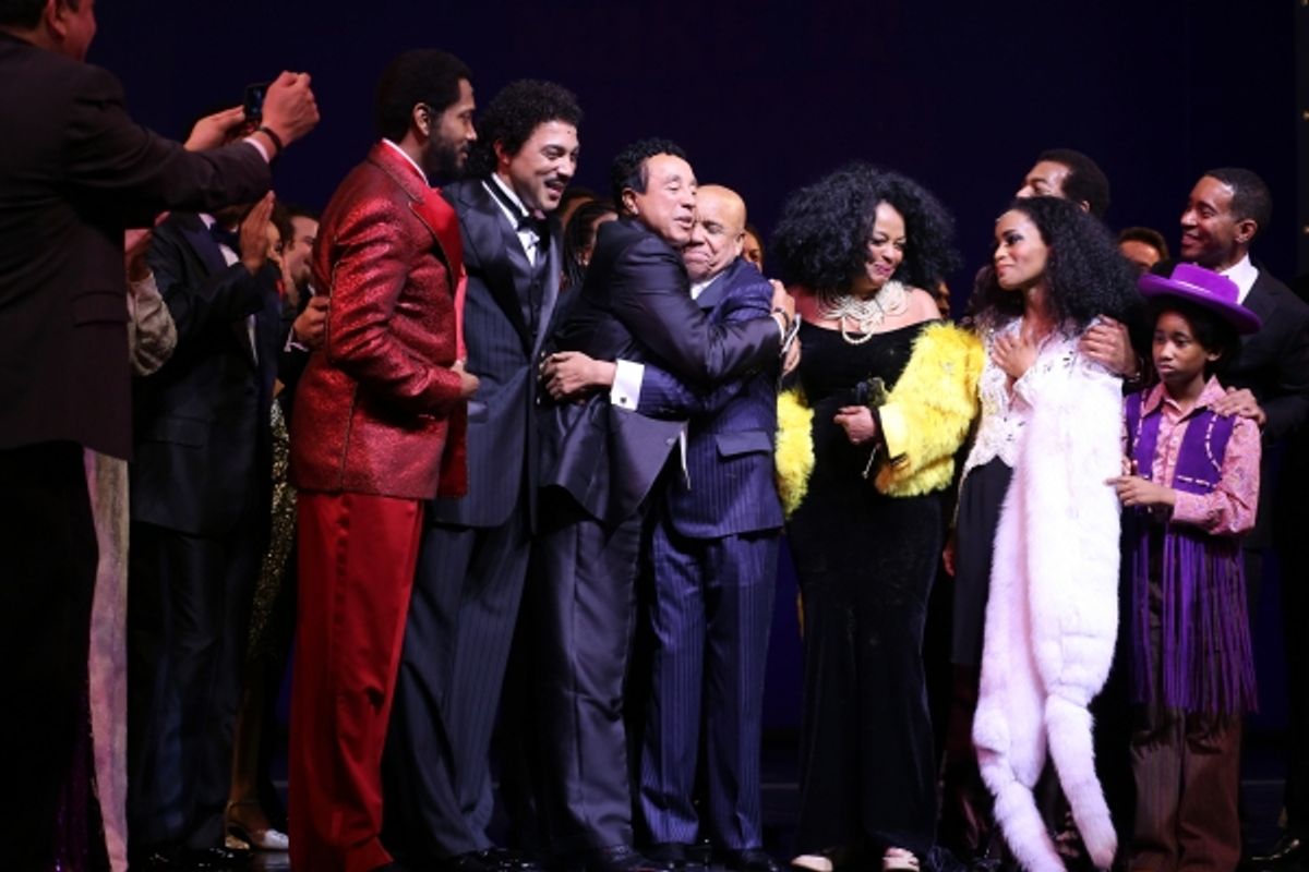 Bryan Terrell Clark, Charl Brown, Smokey Robinson, Berry Gordy, Diana Ross, Valisia LeKae & Brandon Victor Dixon  at 