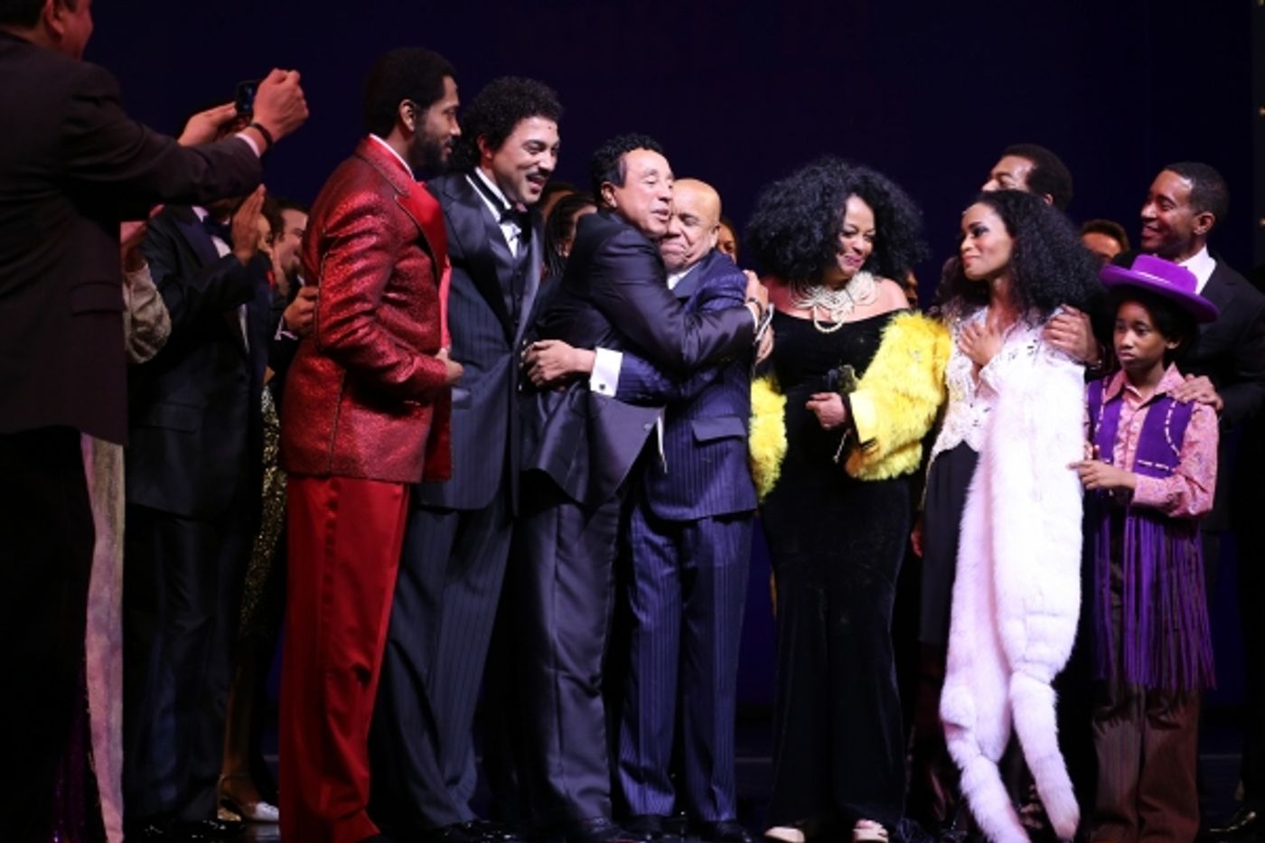 Photo Coverage: Music Legends Join MOTOWN THE MUSICAL for Opening Night Curtain Call!  Image