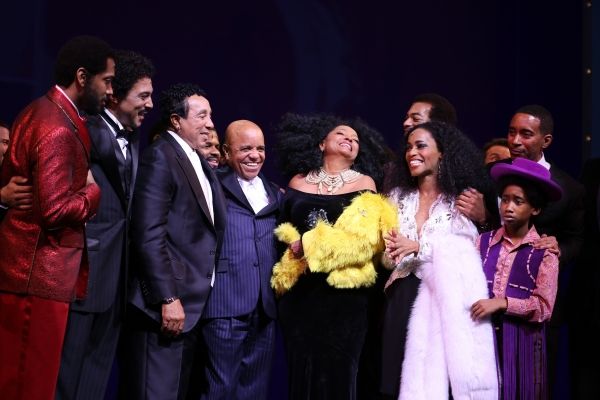 Smokey Robinson, Berry Gordy, Diana Ross, Valisia LeKae, Brandon Victor Dixon, Raymon Photo