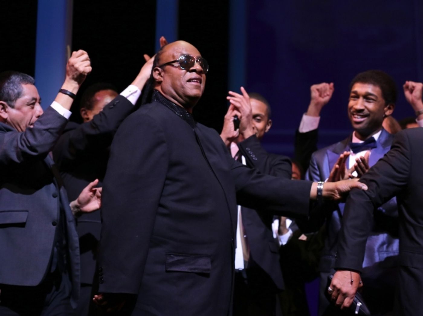 Photo Coverage: Music Legends Join MOTOWN THE MUSICAL for Opening Night Curtain Call!  Image
