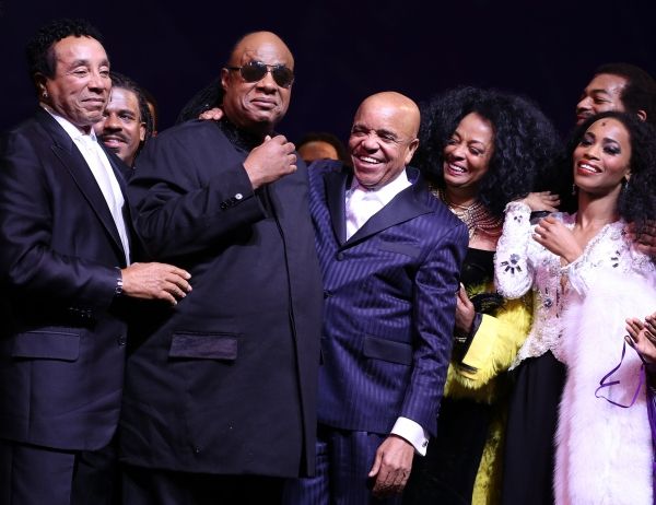 Smokey Robinson, Stevie Wonder, Berry Gordy, Diana Ross, Valisia LeKae, Brandon Victo Photo