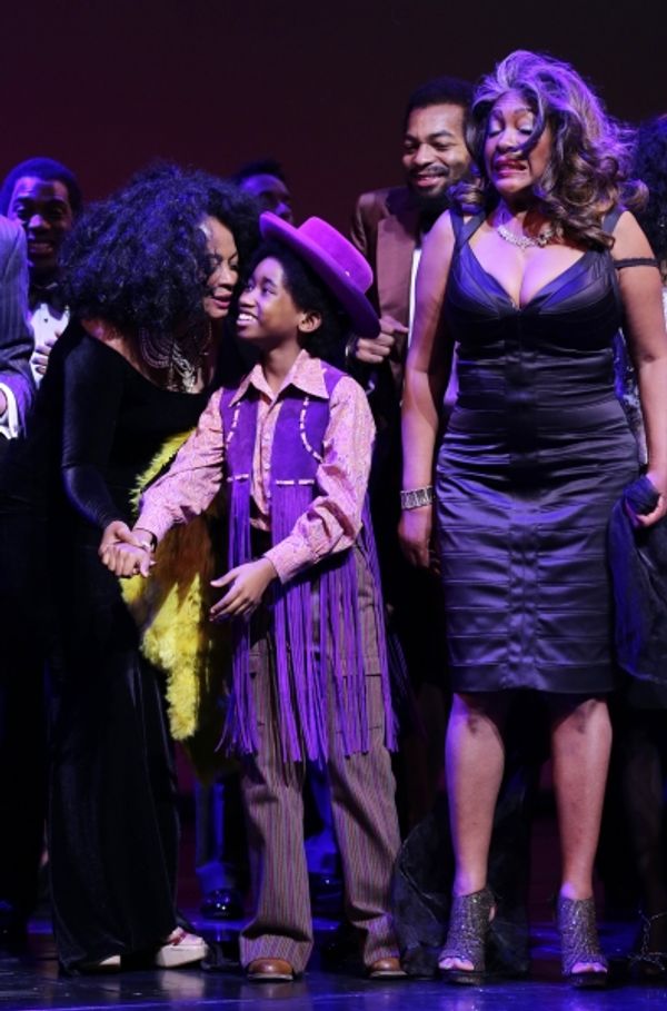 Diana Ross, Raymond Luke Jr., Brandon Victor Dixon and Mary Wilson Photo