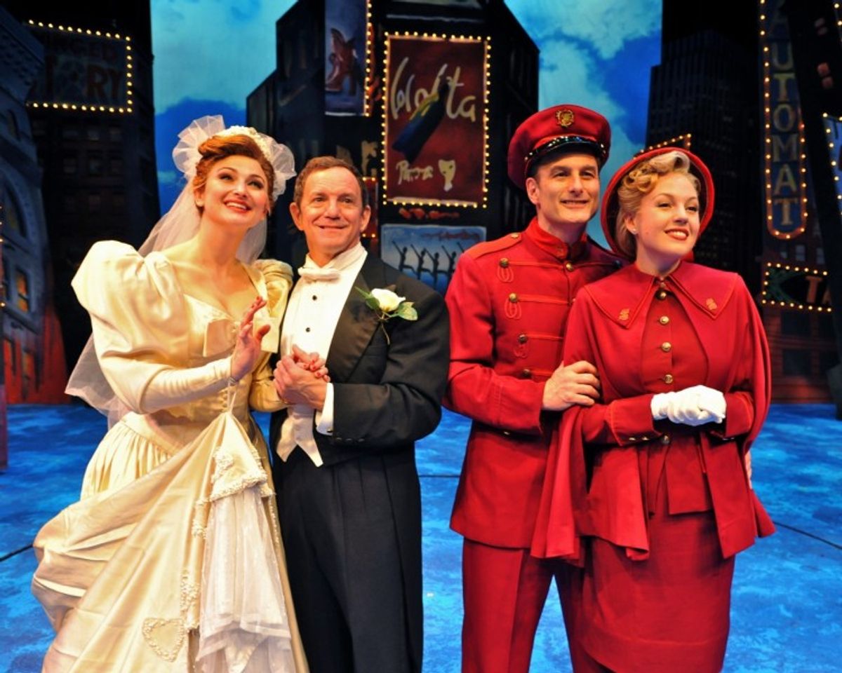 Allie Schauer (as Adelaide), Michael Brian Dunn (as Nathan Detroit), Gary Lynch (as Sky Masterson) and Courtney Glass (as Sarah Brown)
 at 