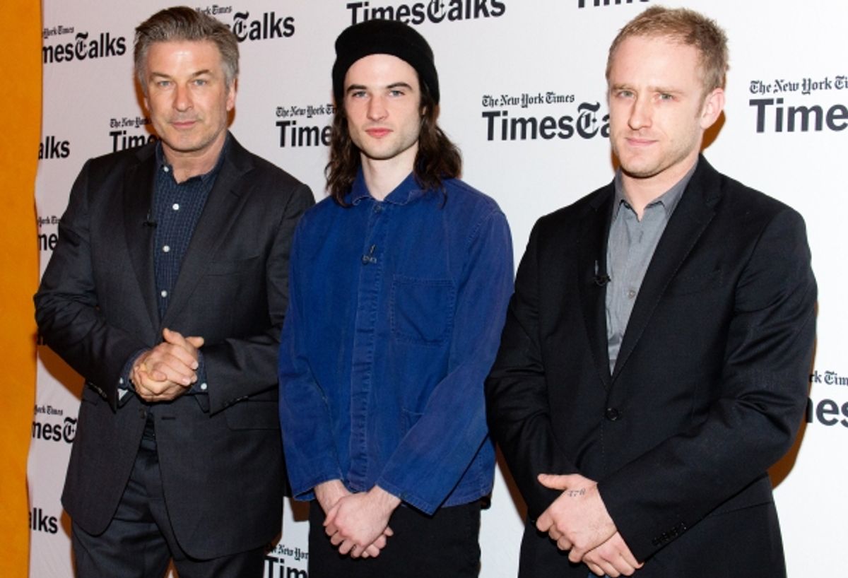 Alec Baldwin, Tom Sturridge, Ben Foster at 
