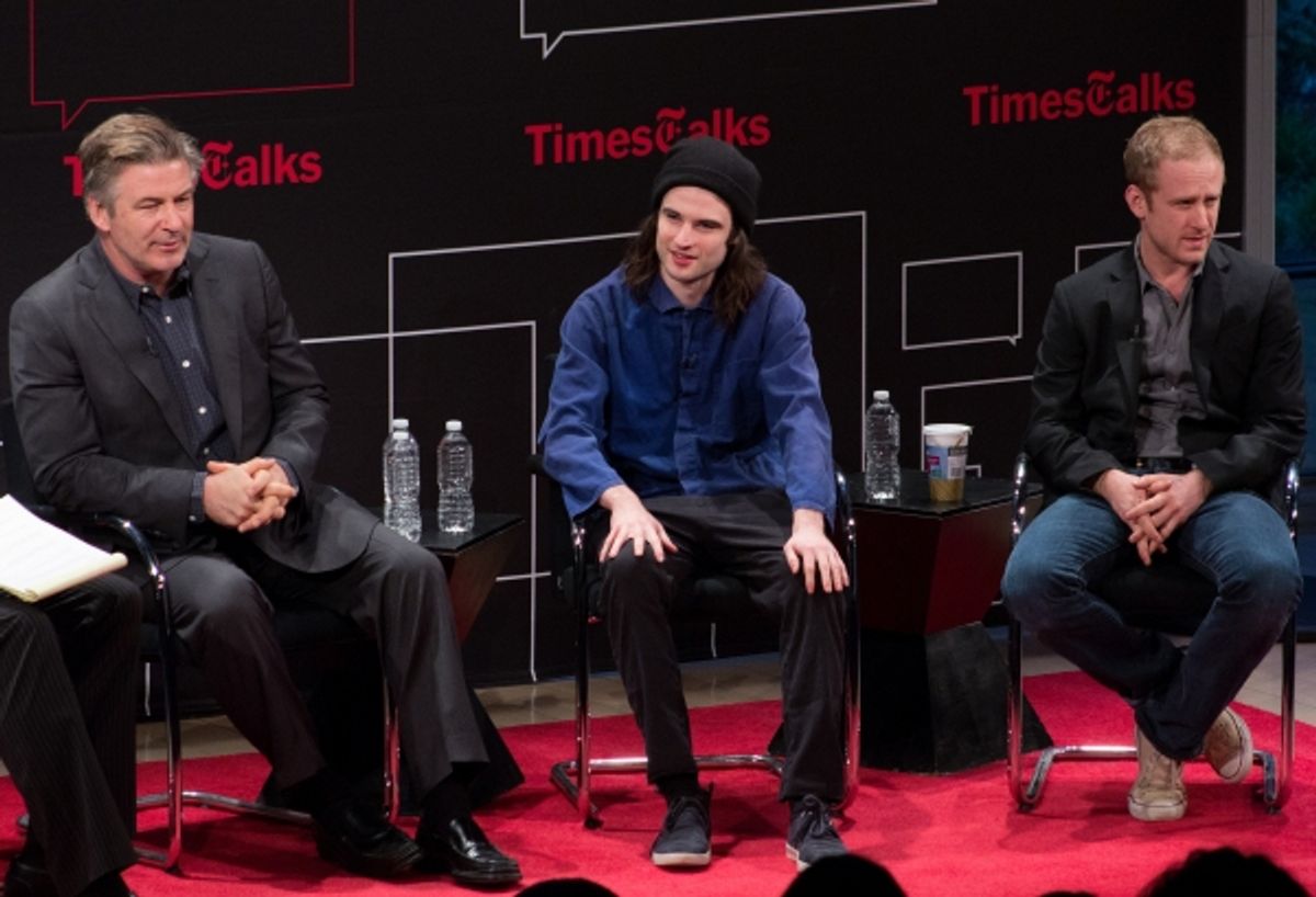 Alec Baldwin, Tom Sturridge, Ben Foster at 