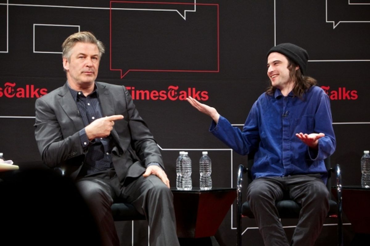 Alec Baldwin and Tom Sturridge at 