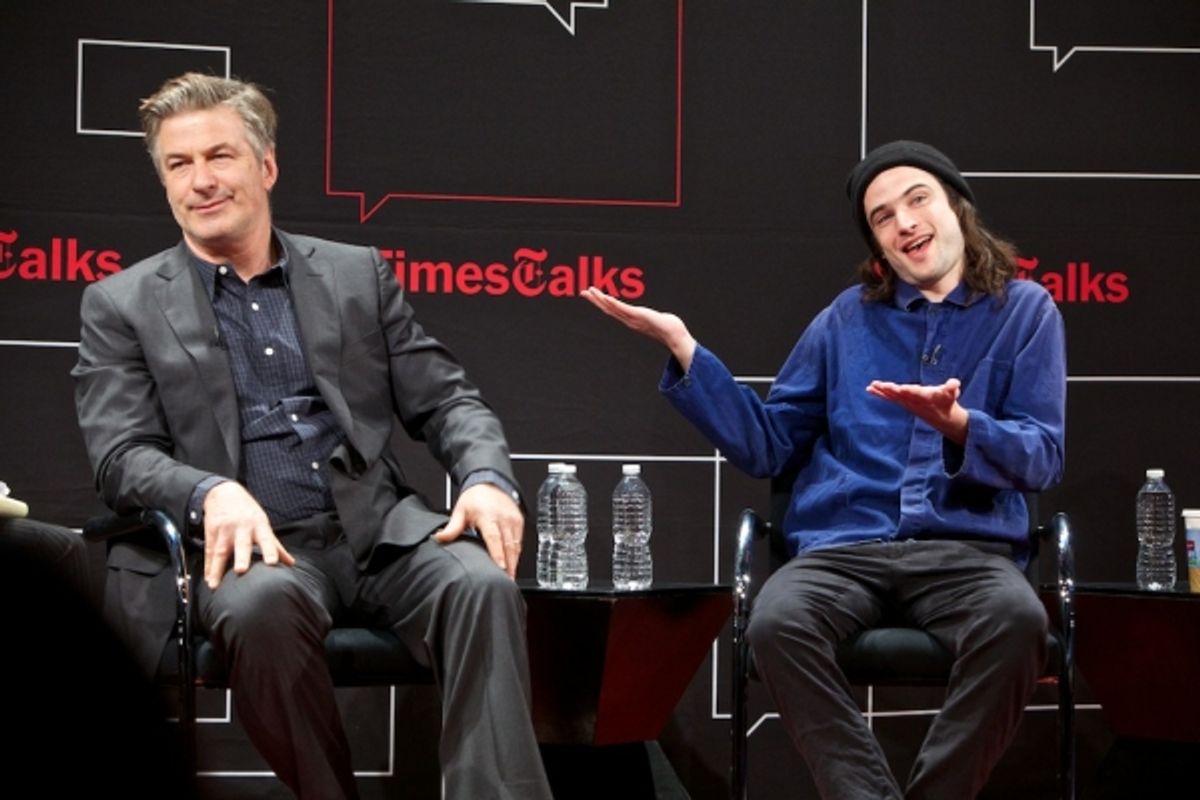 Alec Baldwin and Tom Sturridge at 