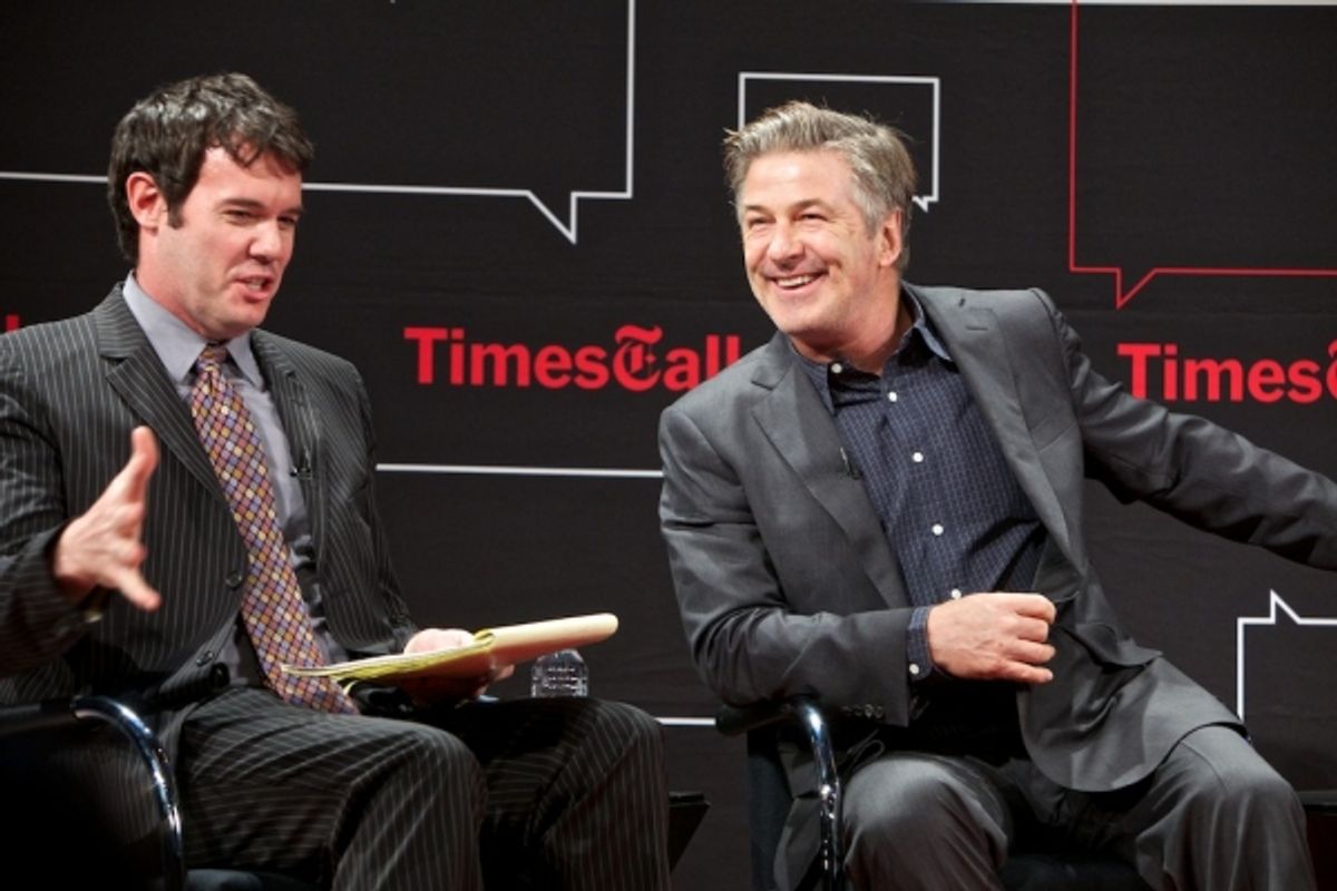 Patrick Healy and Alec Baldwin at 