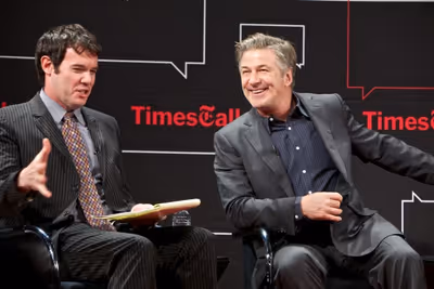 Patrick Healy and Alec Baldwin Photo