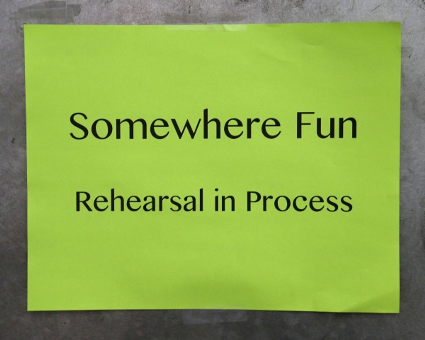 Photo Coverage: In Rehearsal with the Cast of SOMEWHERE FUN!  Image