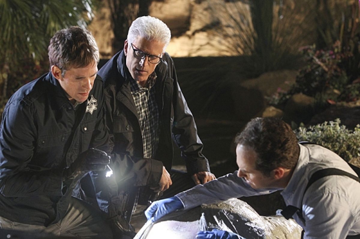 Eric Szmanda, Ted Danson, David Berman at 