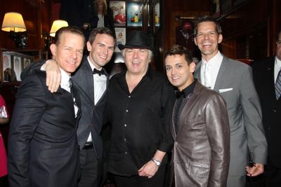 Christian Hoff, Daniel Reichard, Gene Cornish, Michael Longoria and J. Robert Spencer Photo
