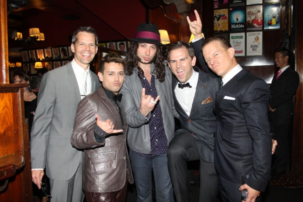J. Robert Spencer, Michael Longoria, Constantine Maroulis, Daniel Reichard and Christian Hoff at 