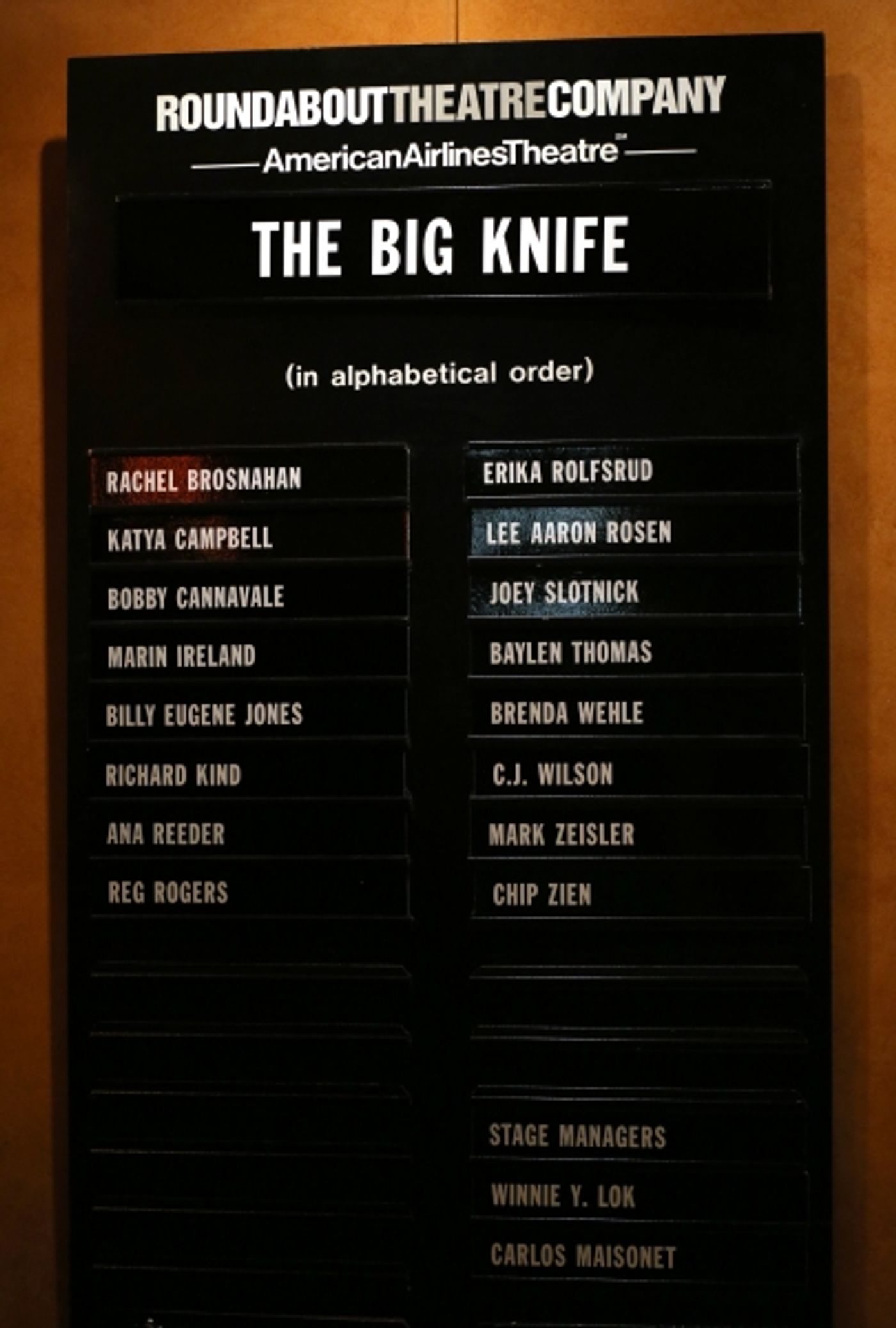 Photo Coverage: THE BIG KNIFE Opens on Broadway - Curtain Call Image