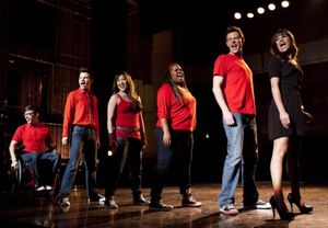 Lea Michele, Kevin McHale, Chris Colfer, @ BroadwayWorld Lea Michele, Kevin McHale, Chris Colfer, Photo