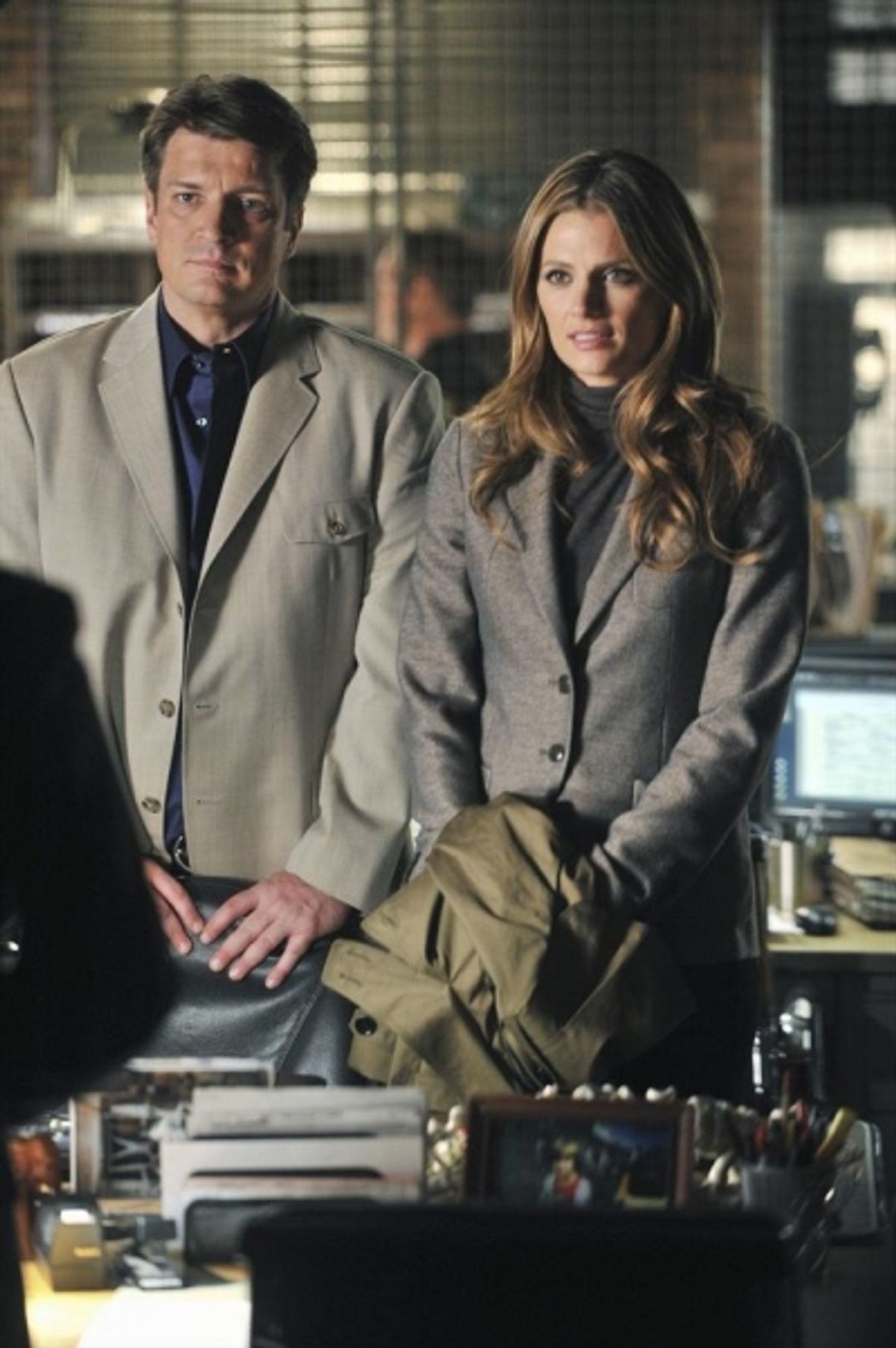 Nathan Fillion, Stana Katic at 