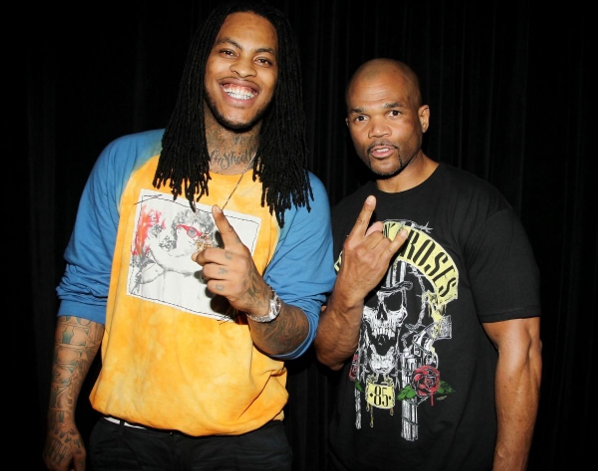 Rapper Wacka Flocka Flame and Run DMC&#039;s Darryl McDaniels at 