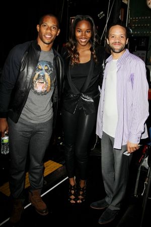 NY Giants wide receiver Victor Cruz with Sports Illustrated swimsuit model Damaris Le Photo