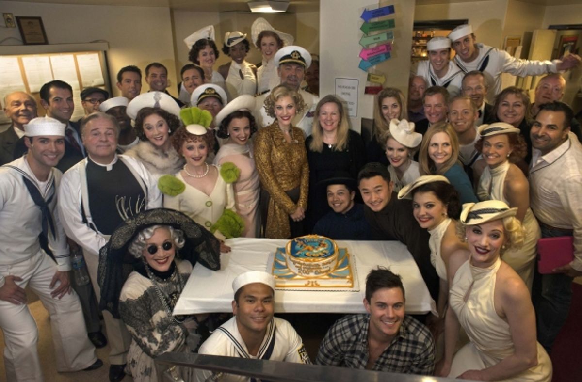 Kathleen Marshall and the cast of Anything Goes at 