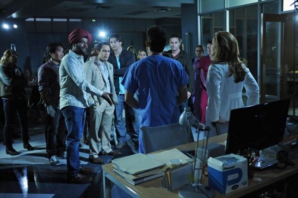 Sunkrish Bala, Jose Zuniga, Luke Perry, Dana Delany Photo