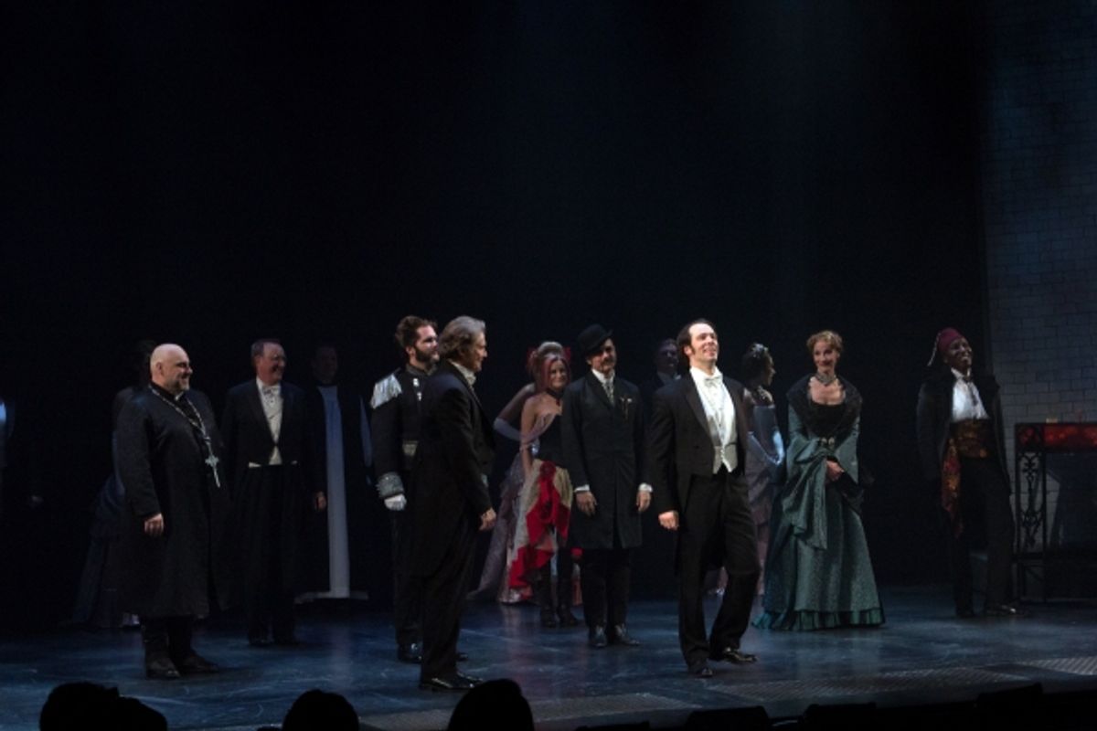 Richard White, Laird Mackintosh, and the cast of Jekyll & Hyde at 